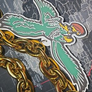 Philadelphia Eagles Gold Chain Necklace with Eagle Pendant